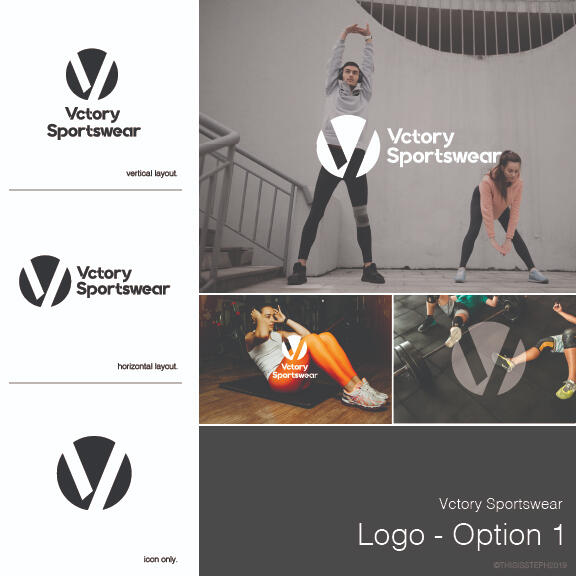 Vctory Sportswear Logo Design